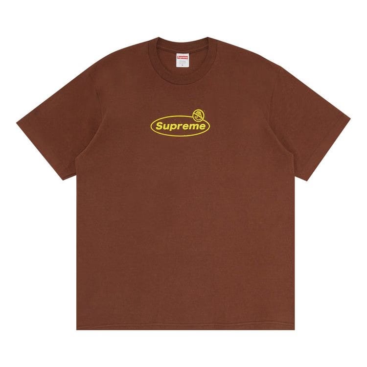 Supreme Warning T-Shirt Brown