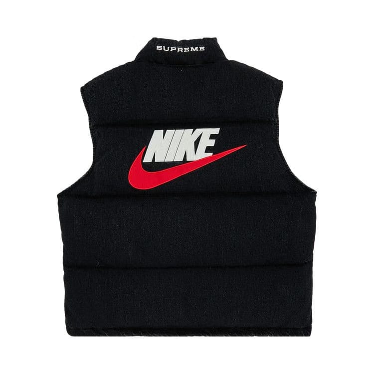 Supreme x Nike Denim Puffer Vest Black