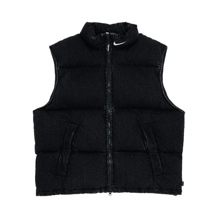 Supreme x Nike Denim Puffer Vest Black