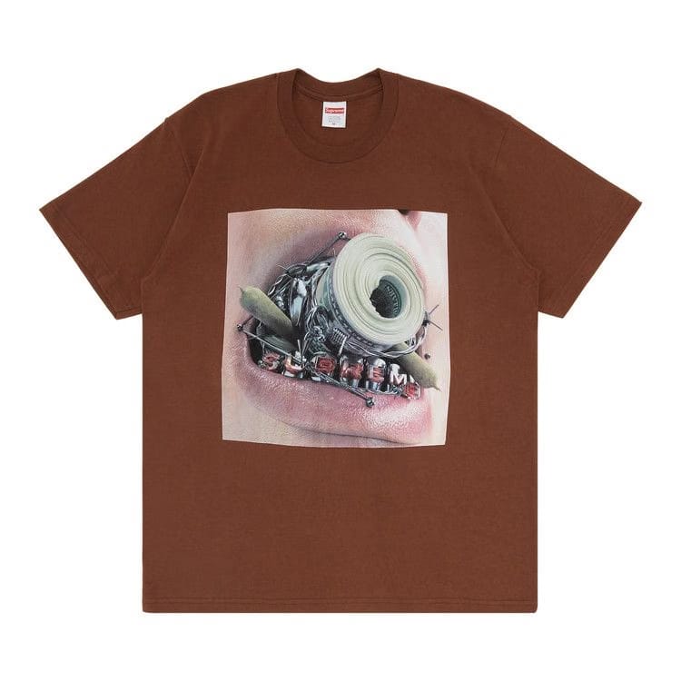 Supreme Braces T-Shirt Brown
