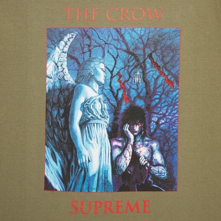 Supreme x The Crow T-Shirt Light Olive