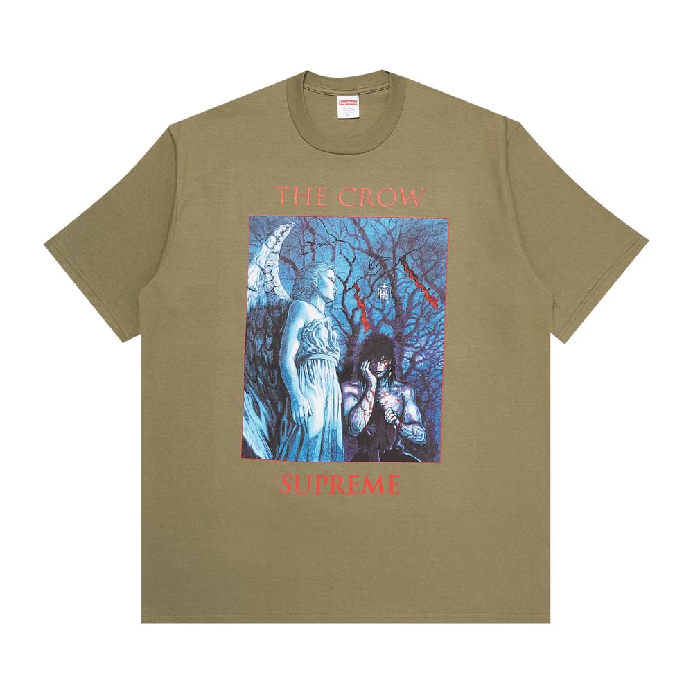 Supreme x The Crow T-Shirt Light Olive