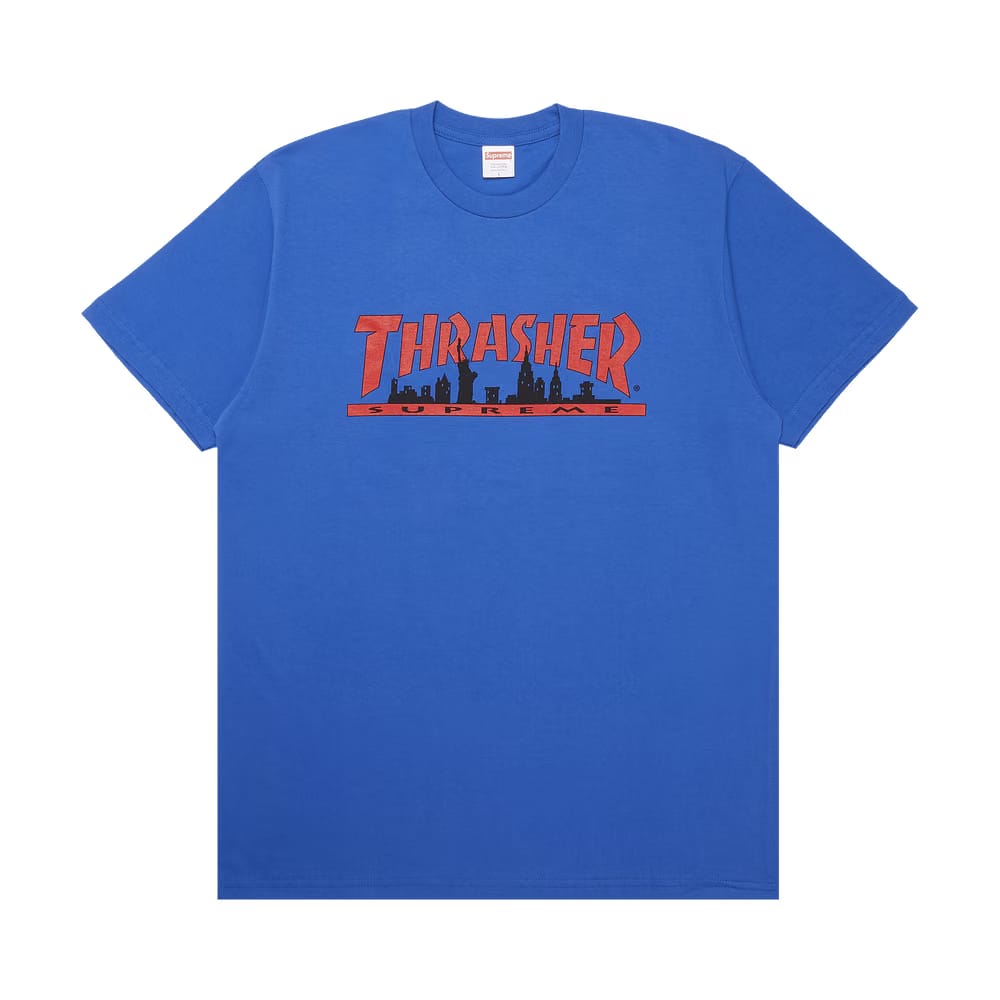 Supreme x Thrasher Skyline T-Shirt Royal