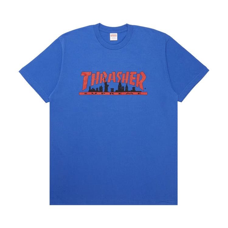 Supreme x Thrasher Skyline T-Shirt Royal
