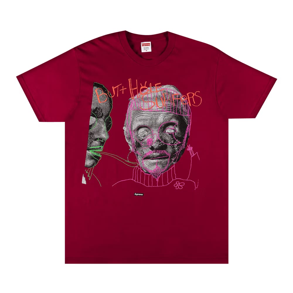 Supreme x Butthole Surfers Psychic T-Shirt Dark Magenta