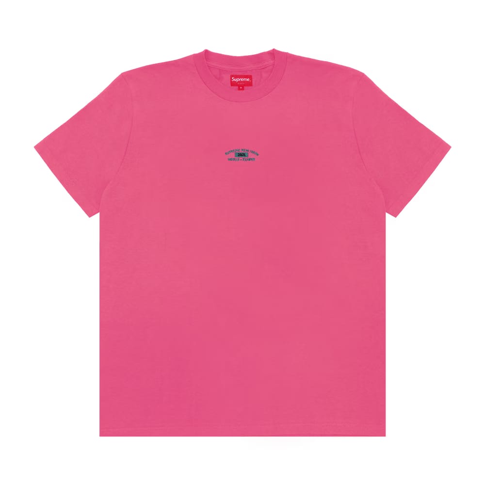 Supreme World Famous Shorts-Sleeve Top Bright Pink