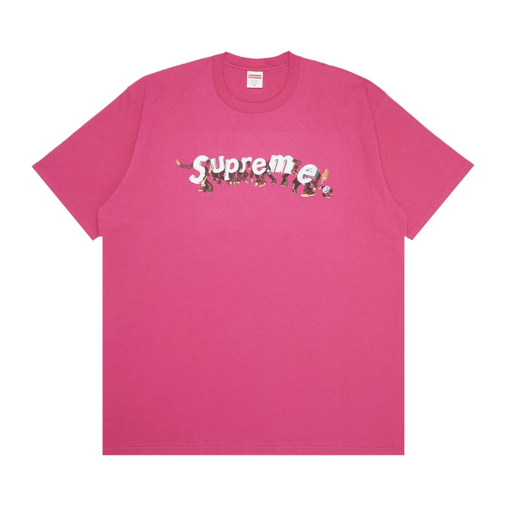 Supreme Apes T-Shirt Pink