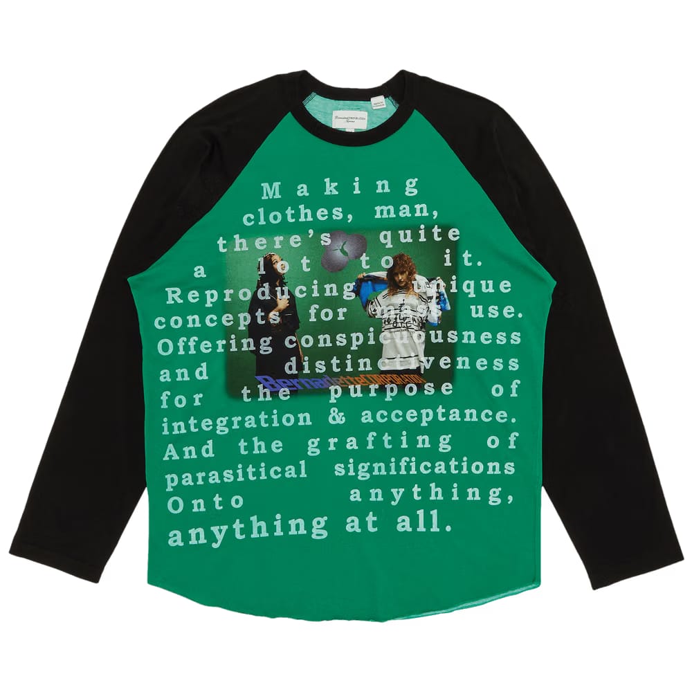 Supreme x Bernadette Corporation Raglan Long-Sleeve Top Green