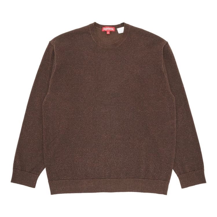 Supreme Metallic Long-Sleeve Top Brown