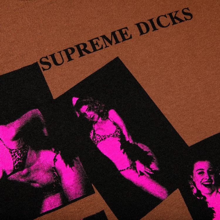 Supreme Dicks T-Shirt Brown