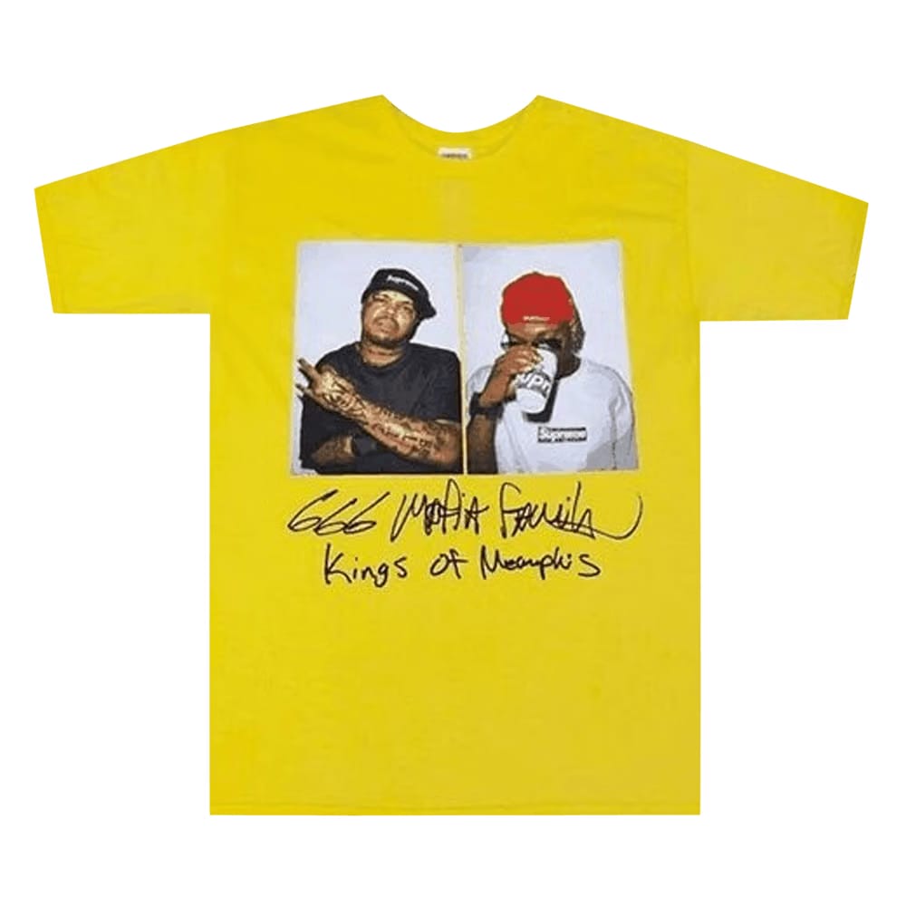 Supreme Three 6 Mafia T-Shirt Yellow