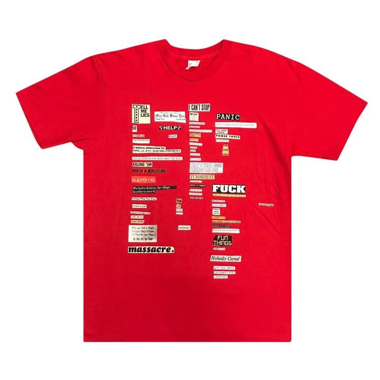 Supreme Cutouts T-Shirt Red