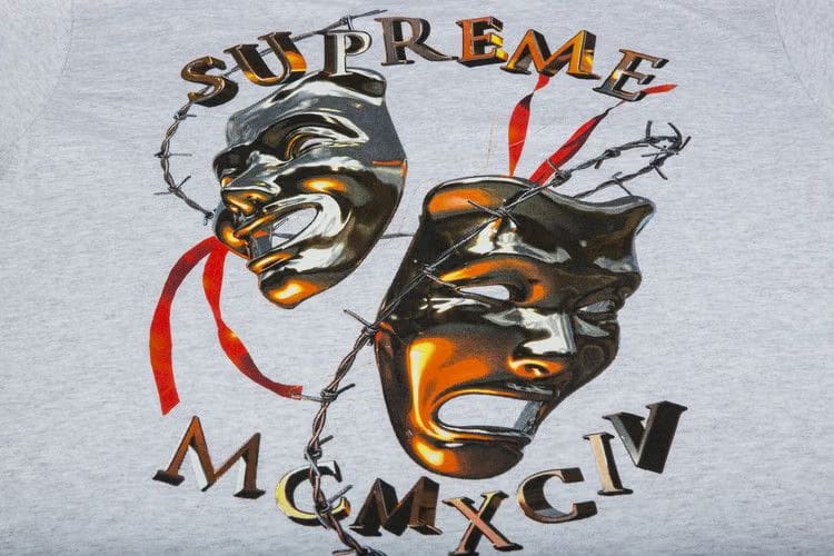 Supreme Laugh Now T-Shirt Ash Grey