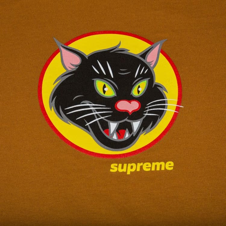 Supreme Black Cat T-Shirt Burnt Orange