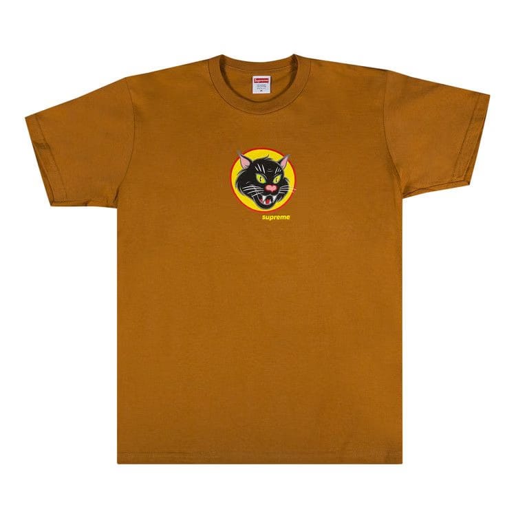 Supreme Black Cat T-Shirt Burnt Orange