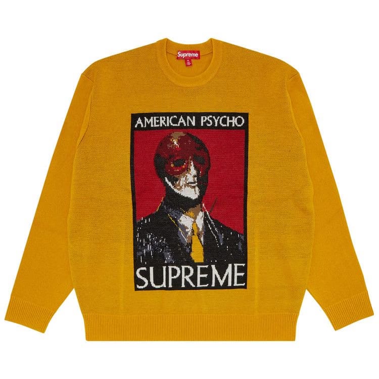 Supreme American Psycho Sweater Yellow