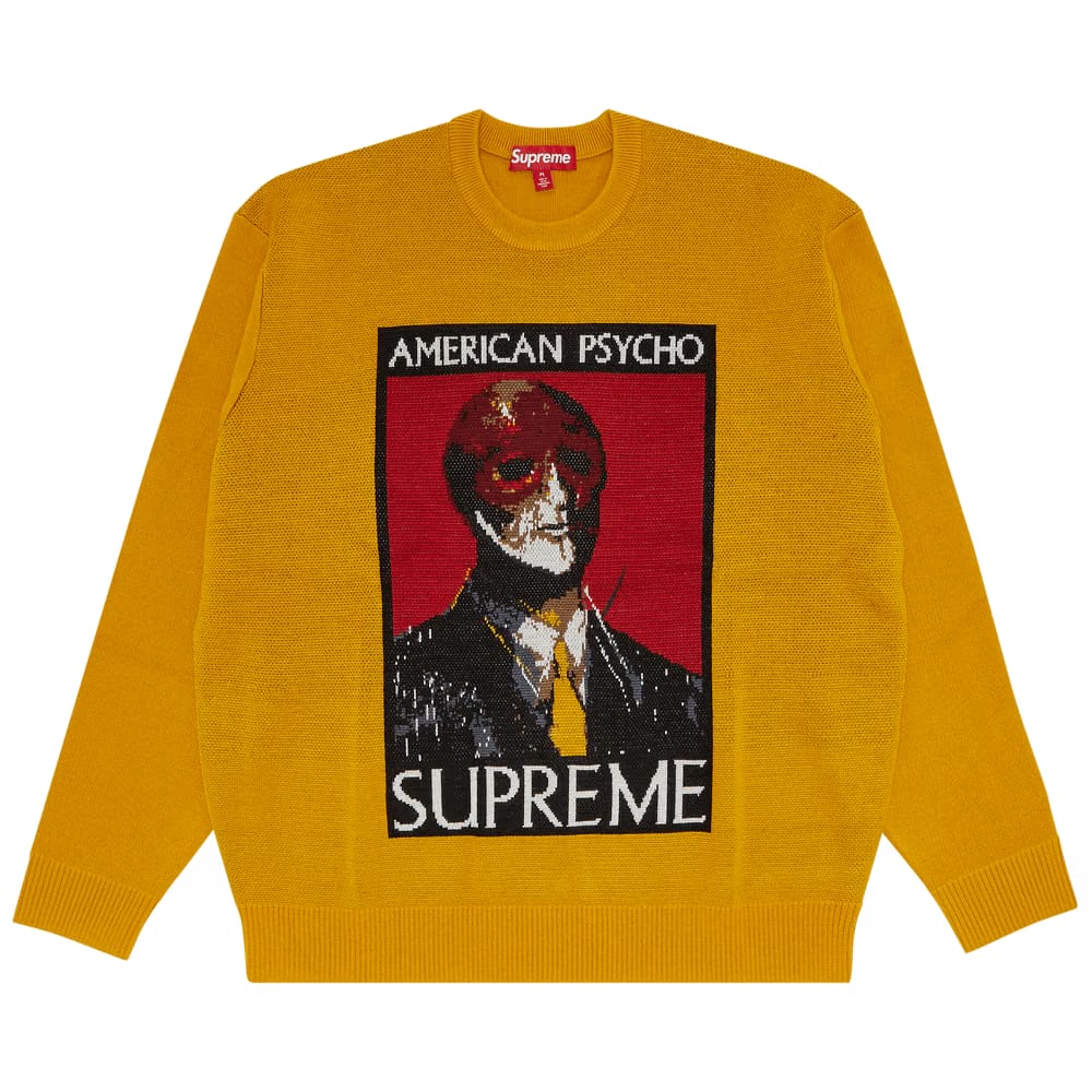 Supreme American Psycho Sweater Yellow