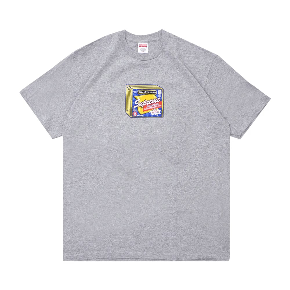 Supreme Cheese T-Shirt Heather Grey