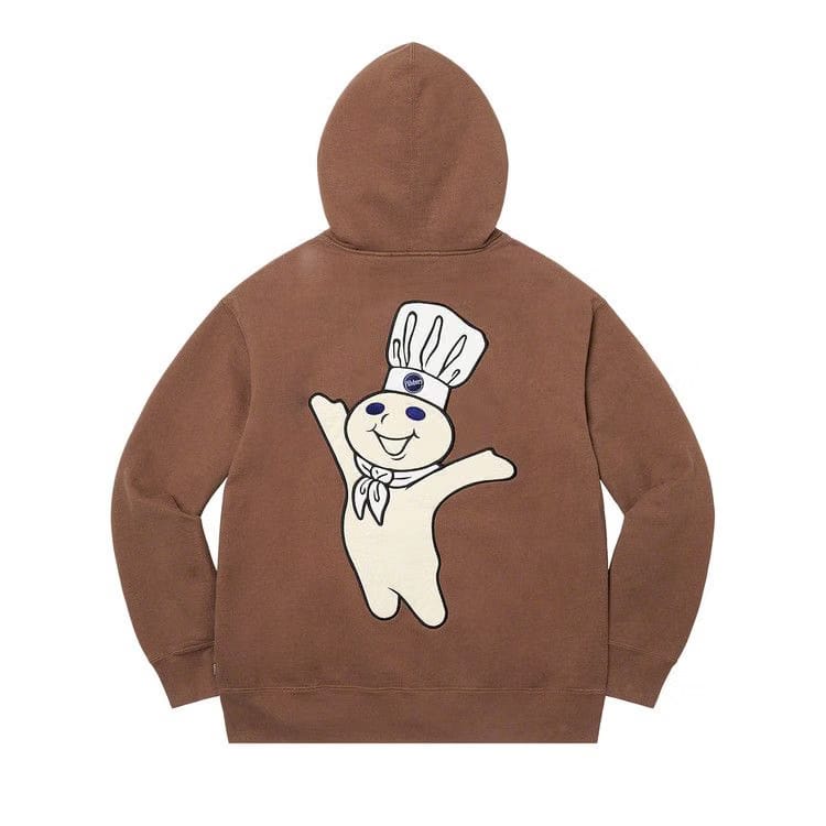 Supreme Doughboy Zip Up Hoodie Brown