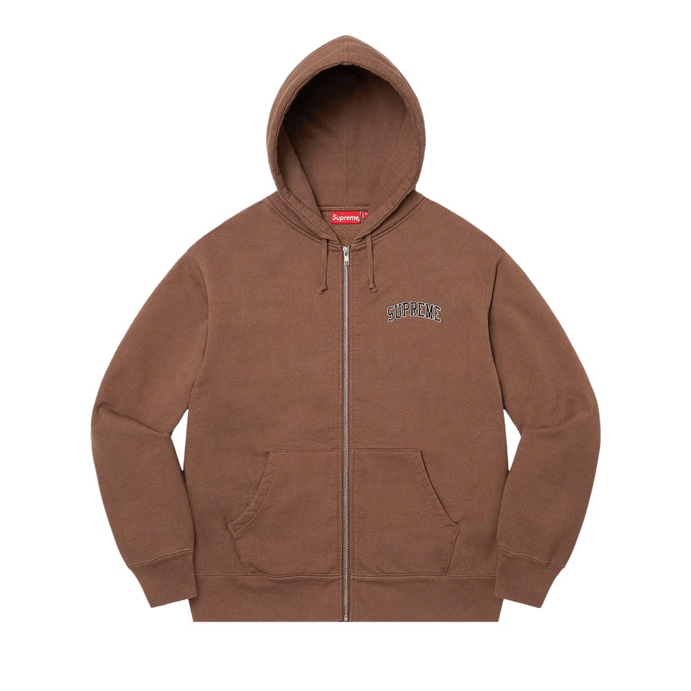 Supreme Doughboy Zip Up Hoodie Brown