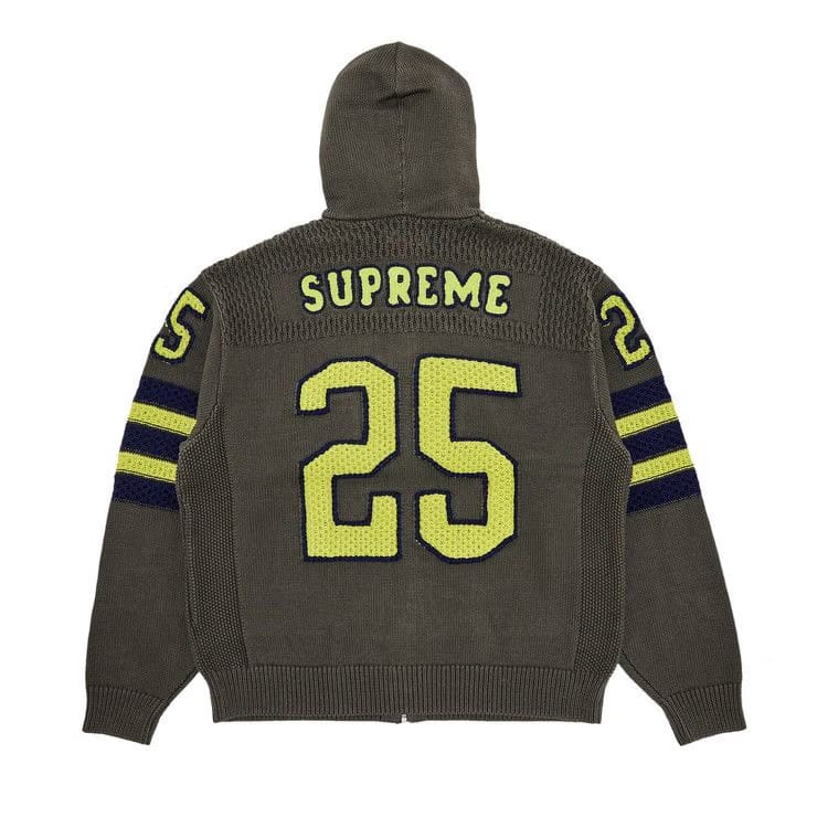 Supreme Sport Zip Up Hooded Sweater Grey