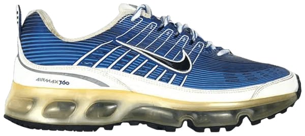 Nike Air Max 360 White Metallic Silver Varsity Royal
