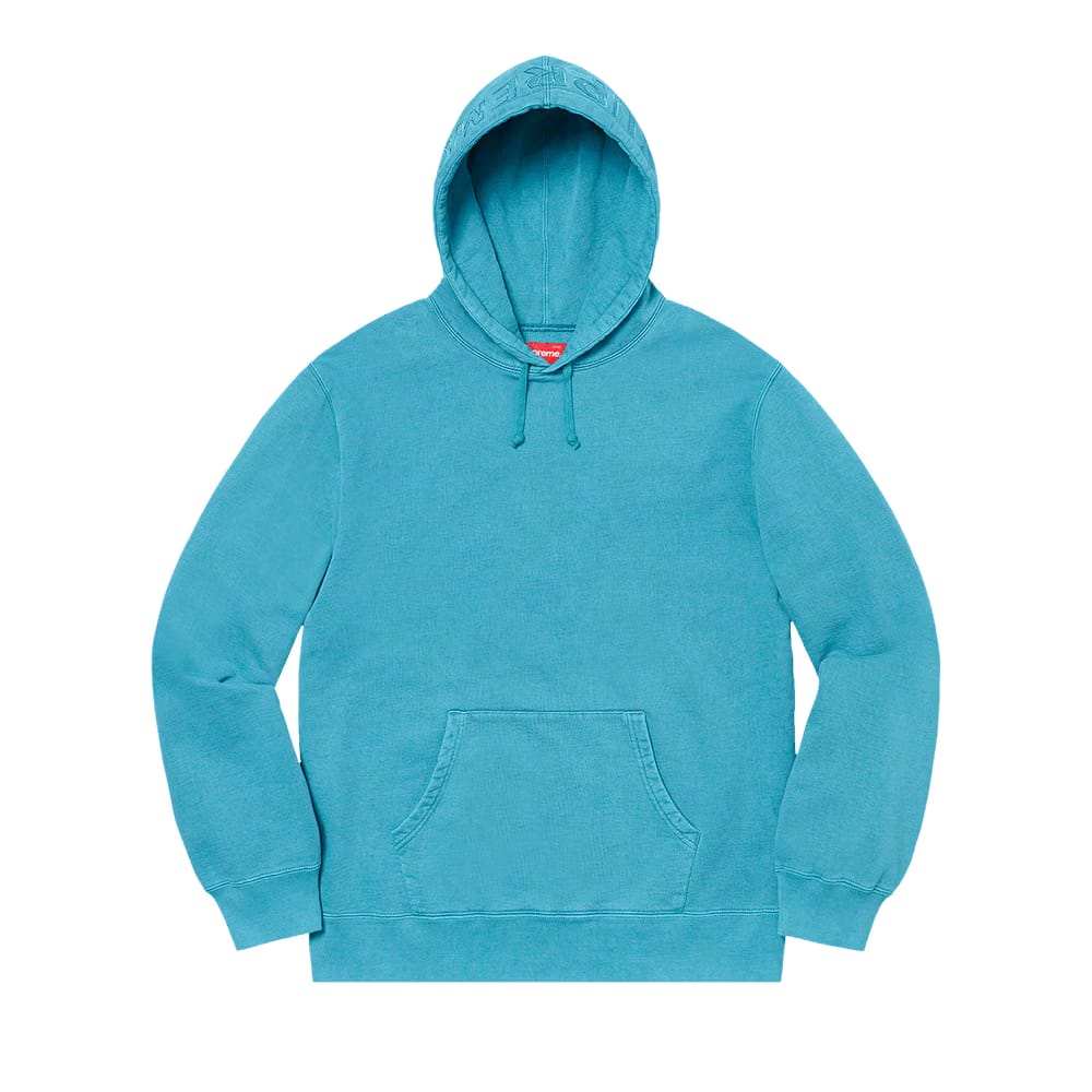 Supreme Overdyed Hoodie Bright Blue
