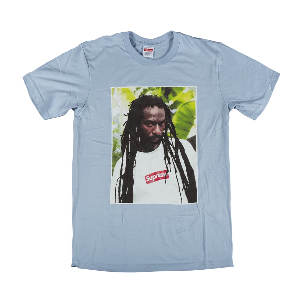 Supreme Buju Banton T-Shirt Light Blue