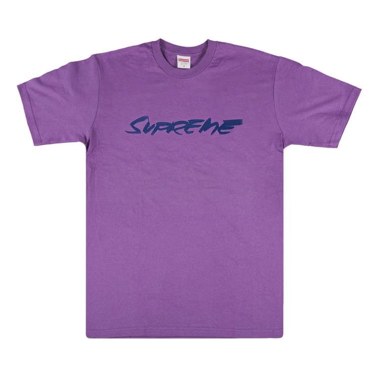 Supreme Futura Logo T-Shirt Purple