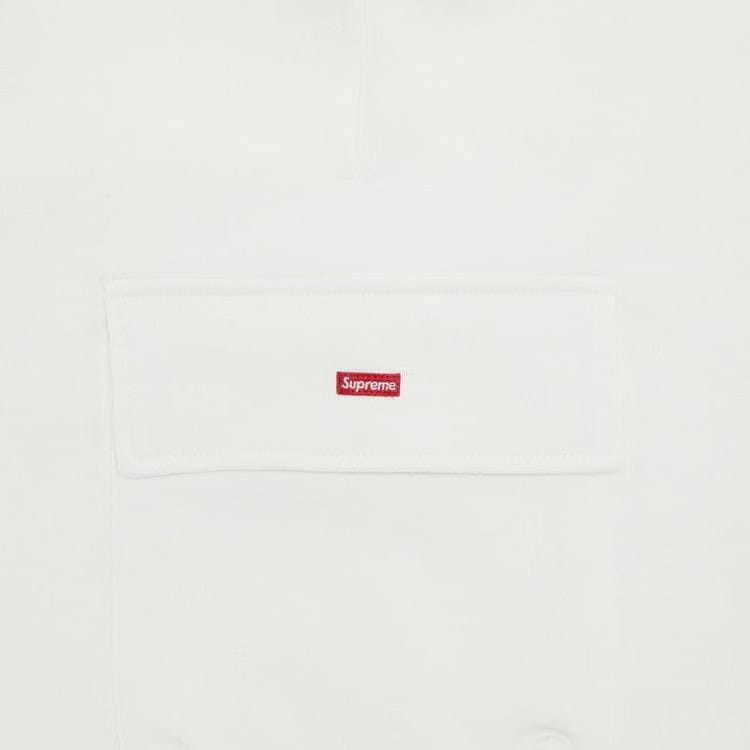 Supreme Small Box Baggy Cargo Sweatshort White