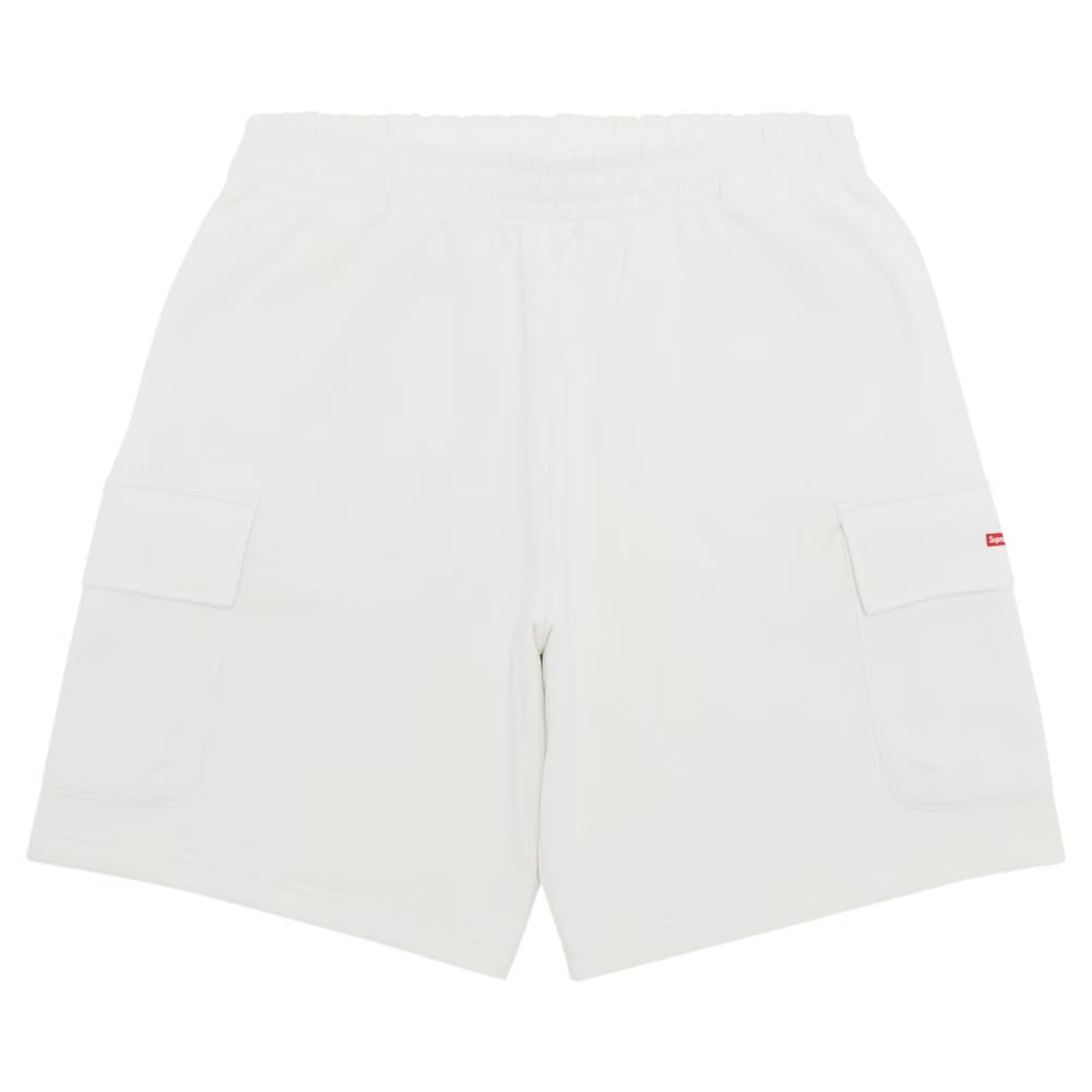 Supreme Small Box Baggy Cargo Sweatshort White