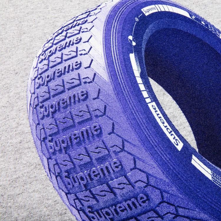Supreme Tire T-Shirt Heather Grey