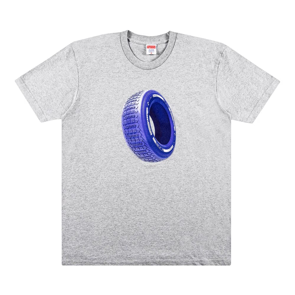 Supreme Tire T-Shirt Heather Grey