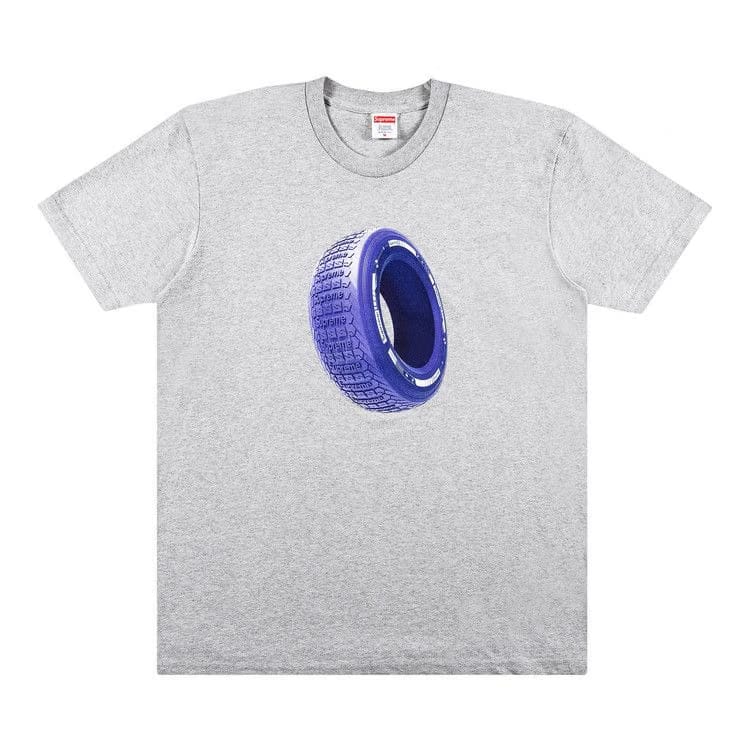 Supreme Tire T-Shirt Heather Grey