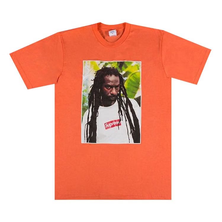Supreme Buju Banton T-Shirt Neon Orange