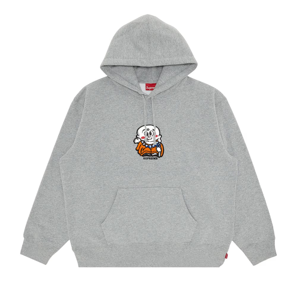 Supreme AOI Buddha Hoodie Heather Grey