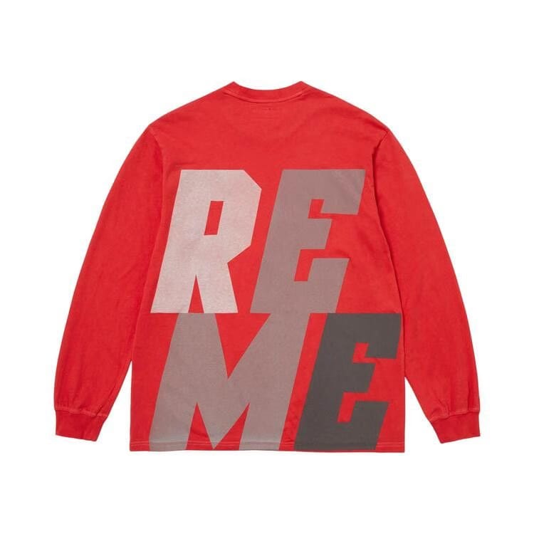 Supreme Reflective Long-Sleeve Top Red