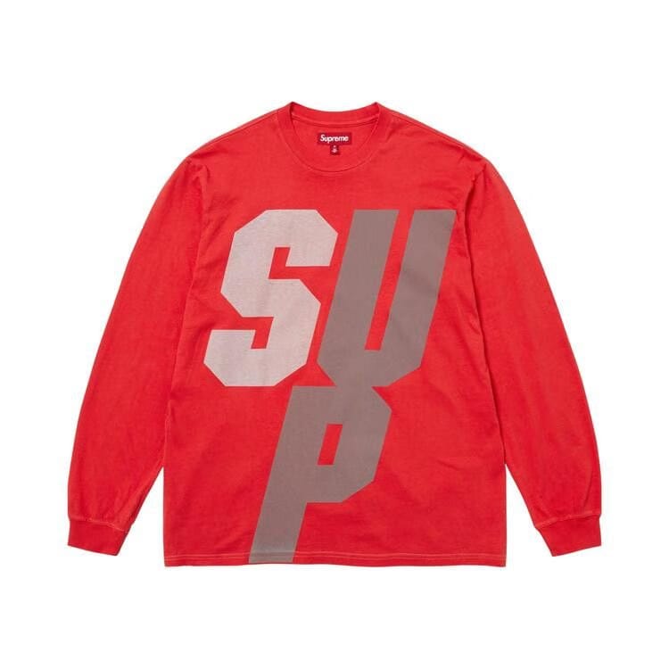 Supreme Reflective Long-Sleeve Top Red