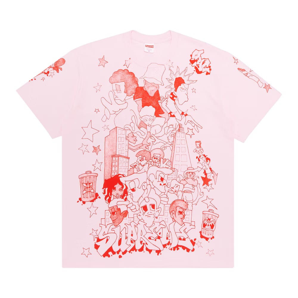 Supreme Downtown T-Shirt Light Pink