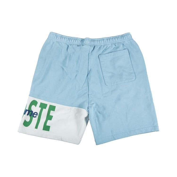 Supreme x Lacoste Logo Panel Sweatshort Light Blue