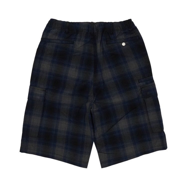 Supreme Shadow Plaid Cargo Shorts Black