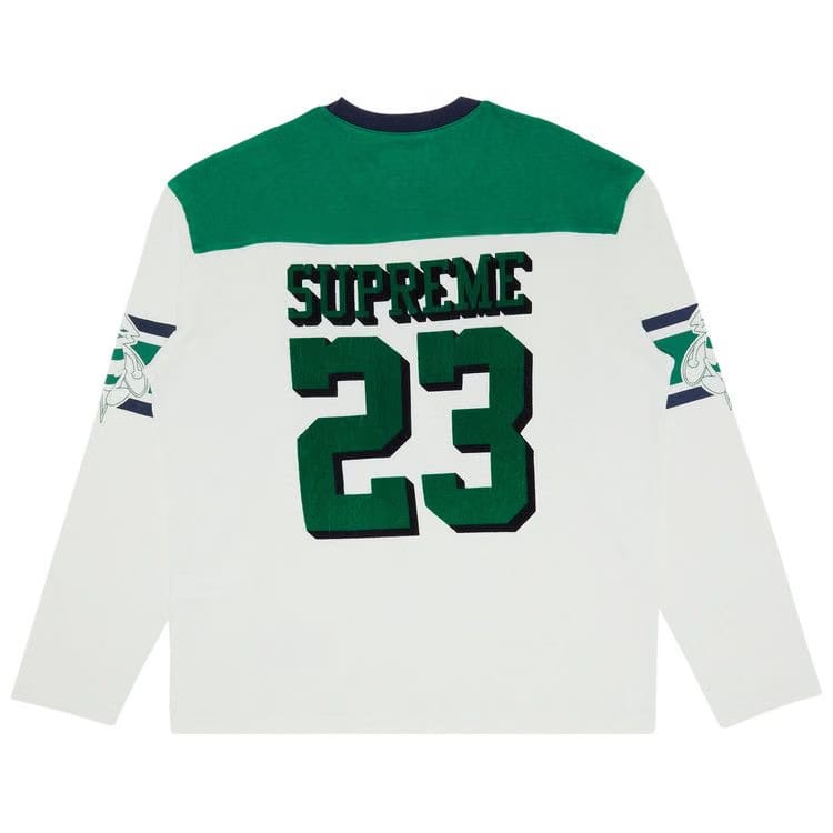 Supreme Bumblebee Long-Sleeve Football Top White