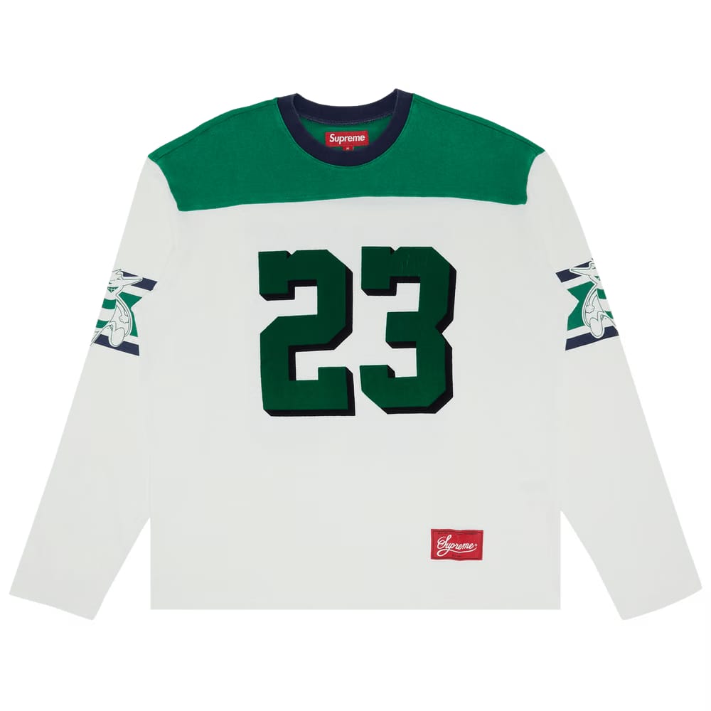 Supreme Bumblebee Long-Sleeve Football Top White
