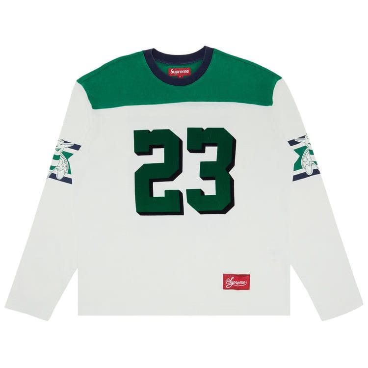 Supreme Bumblebee Long-Sleeve Football Top White