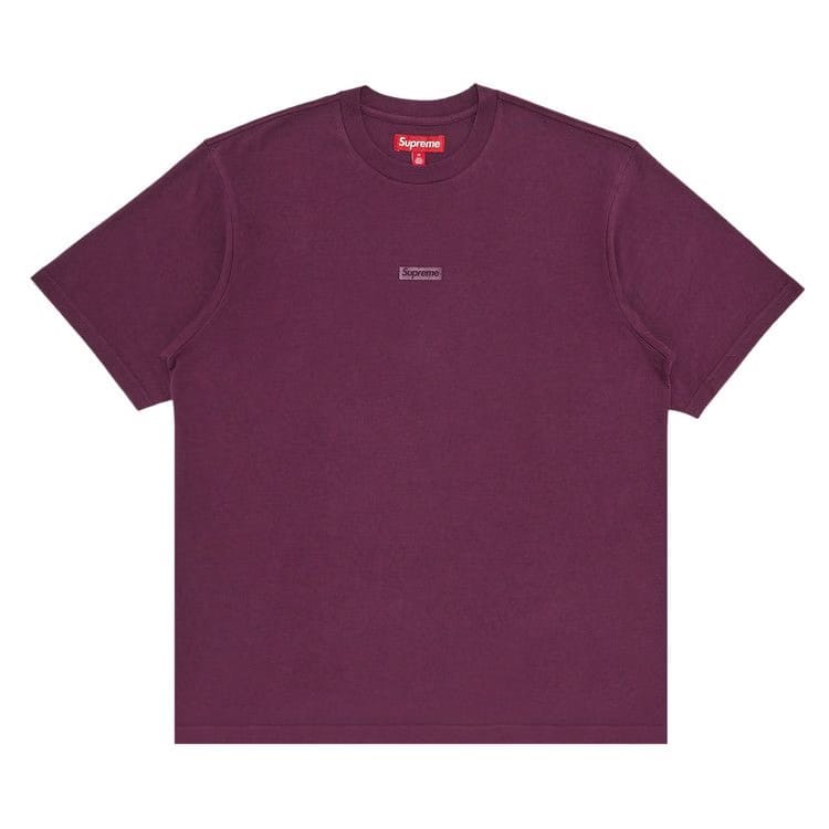 Supreme High Density Small Box Shorts-Sleeve Top Plum