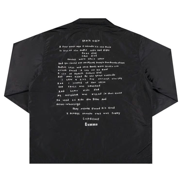 Supreme Gummo Coaches Jacket Black