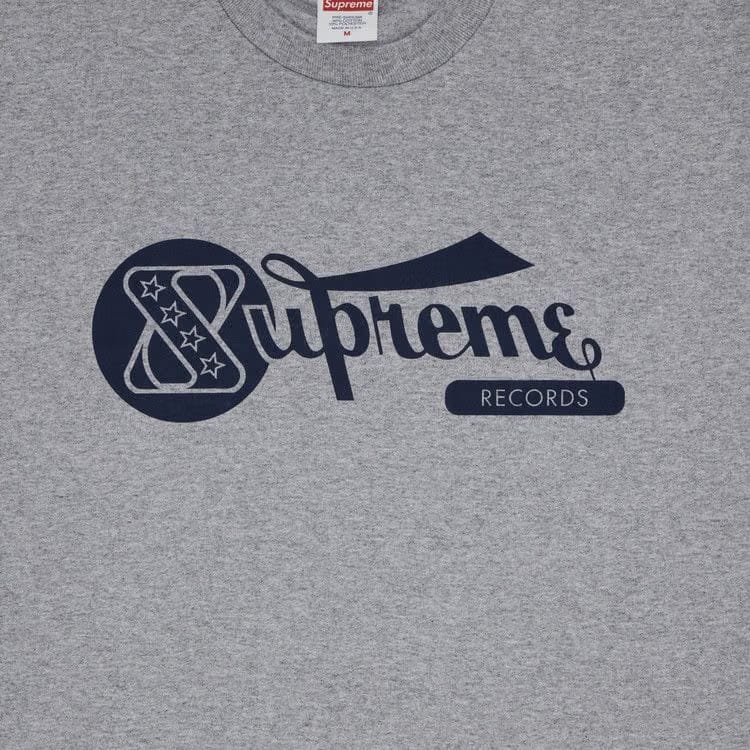 Supreme Records T-Shirt Heather Grey