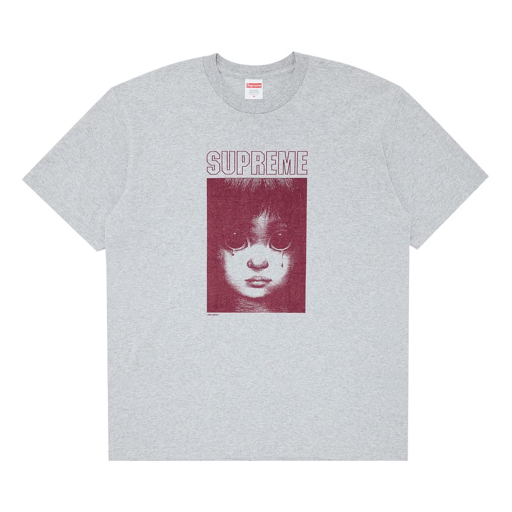 Supreme Margaret Keane Teardrop T-Shirt Heather Grey
