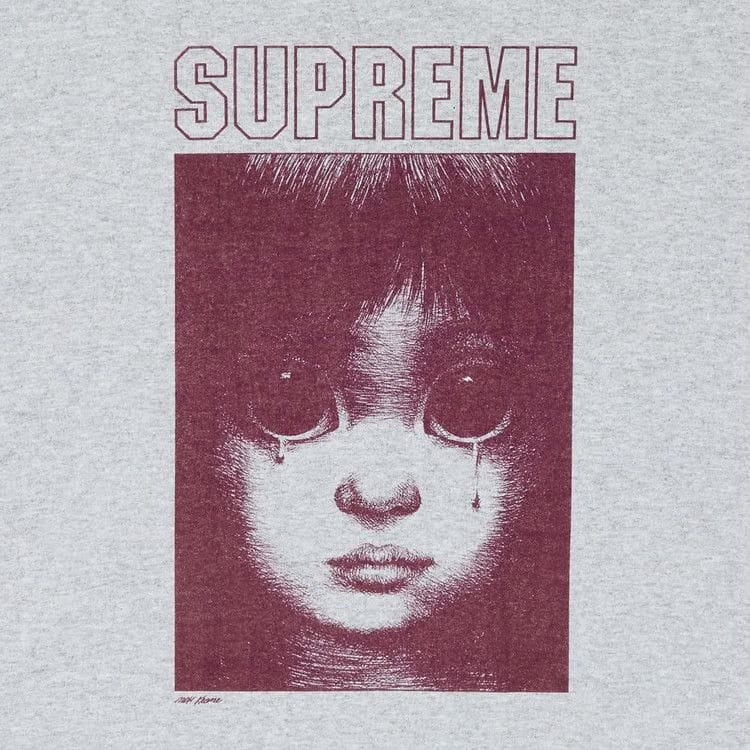Supreme Margaret Keane Teardrop T-Shirt Heather Grey