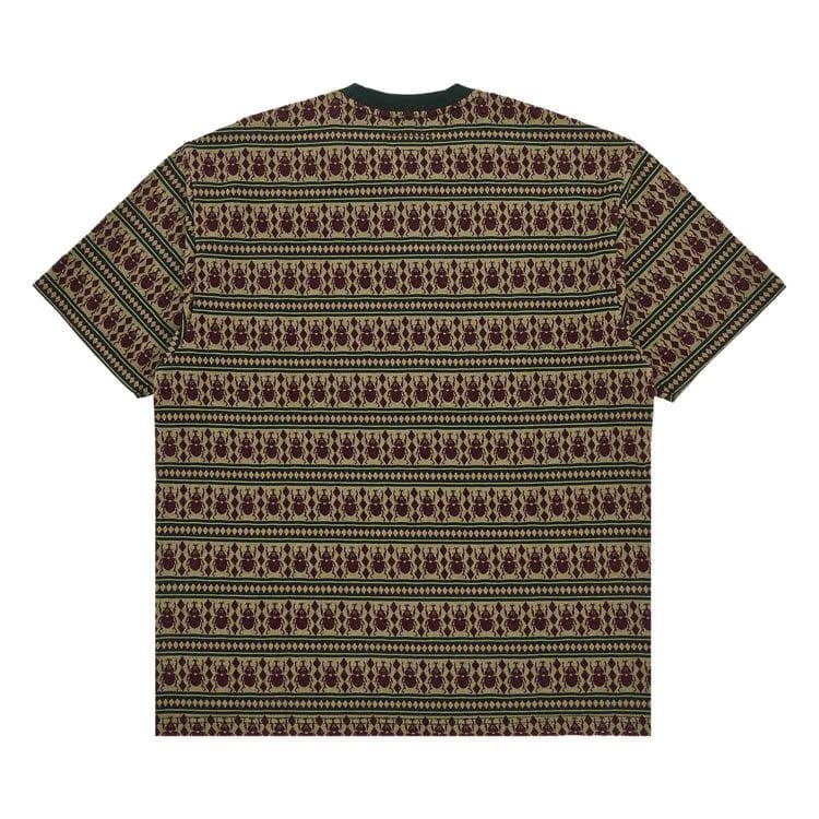 Supreme Jacquard Scarab Shorts-Sleeve Top Olive